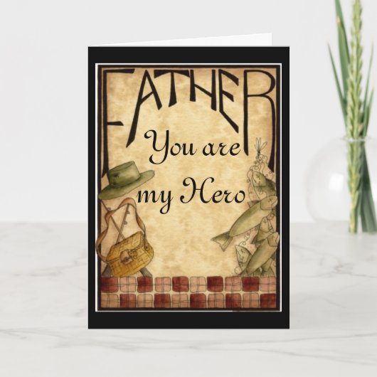 Fête des pères Ma carte de héros (Devant)