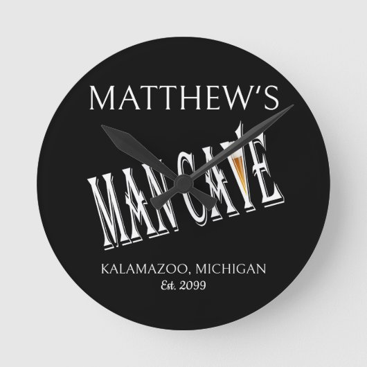 Fête des pères Man Cave Pub Horloge (Recto)