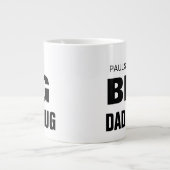 Fête des pères moderne Big Papa Mug Nom personnali (Devant)