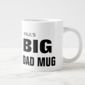 Fête des pères moderne Big Papa Mug Nom personnali (Droite)
