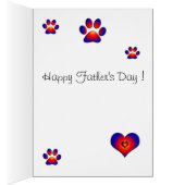 FÊTE DES PÈRES MUSICALE CHAT ET OWL Blanc Noir (Intérieur (Droit))