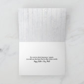 Fête des pères Papa Carte de langue étrangère (Intérieur)