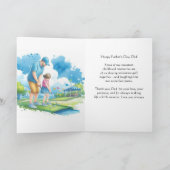 Fête des pères papa / Fille Mini carte de golf (Intérieur)