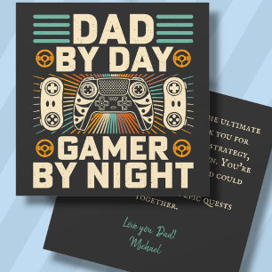 Fête des pères papa par jour Gamer par carte de nu