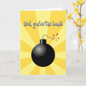 Fête des pères, papa, tu es la carte de voeux de l (Fleur jaune)