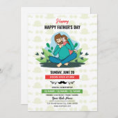 Fête des pères Party Invitation Flyer (Devant / Derrière)