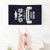 Fête des pères pêchant la grande bannière de (En situation)