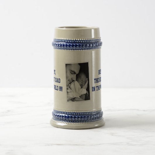 Fête des pères personnalisée Mugs AJOUTER VOTRE PH (Centre)