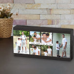 Fête des pères Photo Collage 6 Photos et année<br><div class="desc">Fête des pères photo bloc bois - ou personnaliser pour toute autre occasion! Le modèle est configuré pour vous permettre d'ajouter jusqu'à 6 photos, affichées sous forme de portrait vertical 2x et de format carré/instagram 4x. Le design est écrit avec Happy Fête des pères ♦ Année .. et vous êtes...</div>
