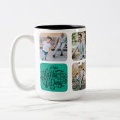 Fête des pères Photo Collage Mug (Gauche)