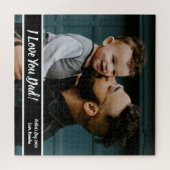 Fête des pères Photo Gig Puzzle personnalisé (Horizontal)