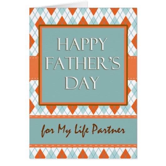 Fête des pères pour partenaire à vie, Jacquard Des (Devant)