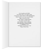 Fête des pères religieuse 1 Corinthiens Silhouette (Intérieur (Droit))