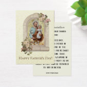 Fête des pères Saint Joseph Souvenir Cartes sainte (Bureau)