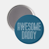 Fête des pères simple et géniale pour papa| Magnet (Recto/Verso)