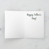 Fête des pères Stepfather Carte Feuille Step-dad (Intérieur)
