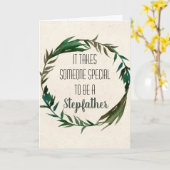 Fête des pères Stepfather Carte Feuille Step-dad (Fleur jaune)