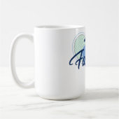 Fête des pères Tennis Café Mug (Gauche)