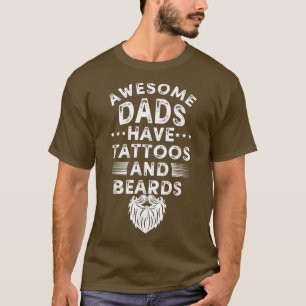 Fête des pères tshirt tatouage barbe papa papa pap