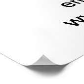 Fête des pères Vente d'affaires Poster blanc (Coin)
