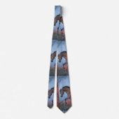 Fête des pères Western Horse Motif Cravate (Dos)