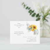 Fête des tournesols de la vie Invitation (Debout devant)