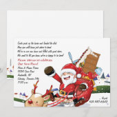 Fête des Vacances - Faire-part de déménagement (Devant / Derrière)