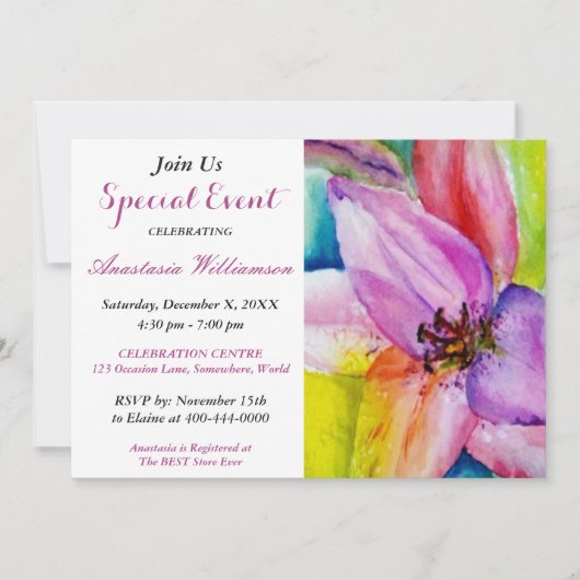 FÊTE D'ÉTÉ INVITATION (Devant)