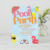 fête d'été invitation watermelon (Debout devant)