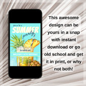 Fête d'été tropical Invitation d'anniversaire