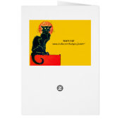 FÊTE D'HALLOWEEN CHAT NOIR MONOGRAMME (Dos)