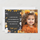 Fête d'Halloween Éffrayant Anniversaire Carte de r (Devant)