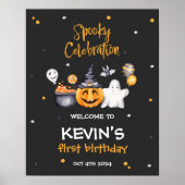 Fête d'Halloween Éffrayante Affiche de bienvenue d (Devant)