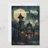 Fête d'Halloween | Haunted Castle Invitation (Devant)