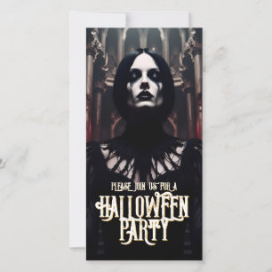 Fête d'Halloween - Invitation gothique sombre