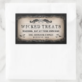 Fête d'Halloween nourriture ou boisson Étiquette n (Sac)