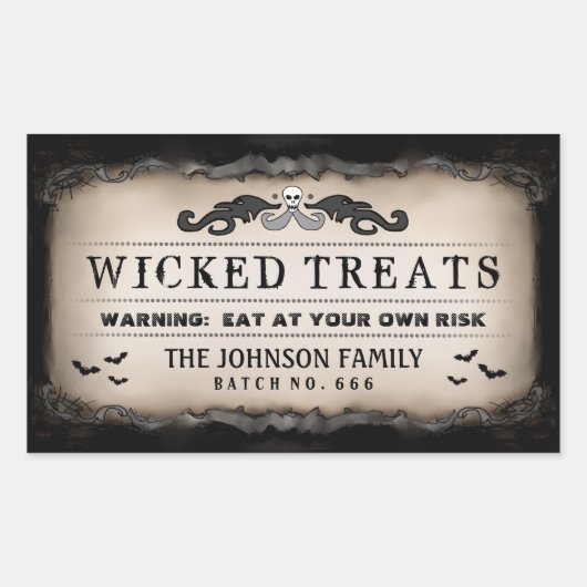 Fête d'Halloween nourriture ou boisson Étiquette n (Devant)