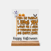 Fête d'Halloween Salutations Fantomatiques (Recto)
