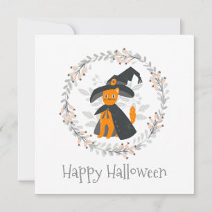 Fête d'Halloween simple mais élégante Invitation