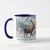 Fête d'hiver Faune en hiver Mug de neige (Gauche)