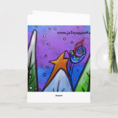 Fête d'hiver III Carte de Noël (Dos)