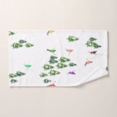 Fête d'Illustration de ski alpin Freeride (Serviette à main)