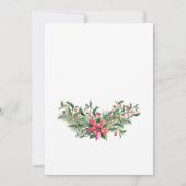 Fête d'invitation de Noël invitation baies d'hiver (Dos)