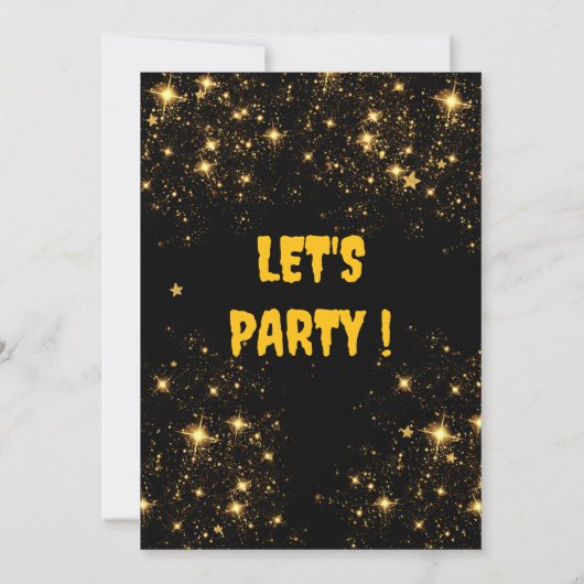 fête d'or invitation (Dos)