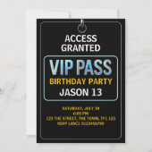 Fête du 13e anniversaire, carte VIP, niveau 13, Ga (Devant)