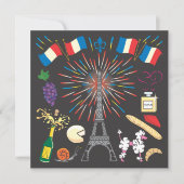 Fête du 14 juillet Invitation (Devant)