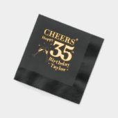 Fête du 35e anniversaire : des verres de champagne (Gauche)