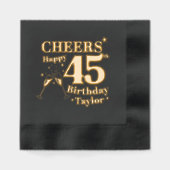 Fête du 45e anniversaire qui encourage les verres  (Recto)