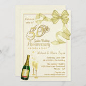 Fête du 50e anniversaire - Bargain Invitations (Devant / Derrière)