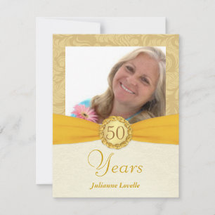 Fête du 50e anniversaire - Invitations photographi